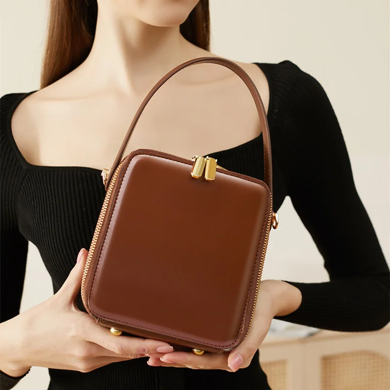 Cowhide Genuine Leather Handbag Crossbody Bag Shoulder Bag