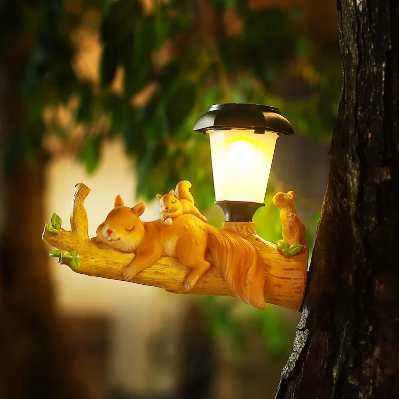 Squirrel Sloth LED Solar Light Cartoon Animal Garden Solar Light