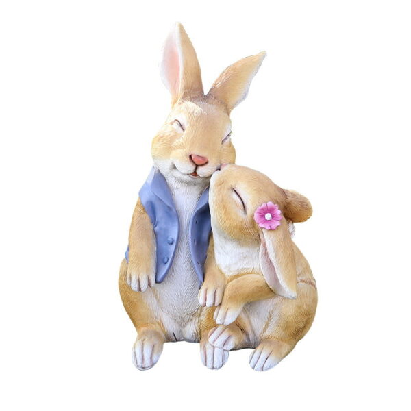 Cute Rabbit Garden Ornament Resin Craft Garden Decoration