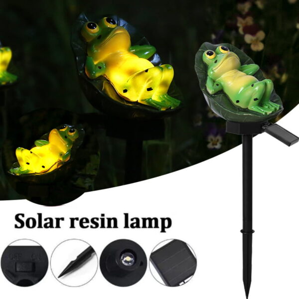 Frog Leaf Solar Light Waterproof Lawn Light