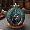 Cactus Shape Ceramic Waterfall Backflow Incense Burner