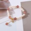 Natural Pearl Bracelet Bee Natural Strawberry Crystal Bracelet