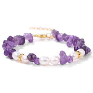 Natural Freshwater Pearl Bracelet Natural Crystal Bracelet