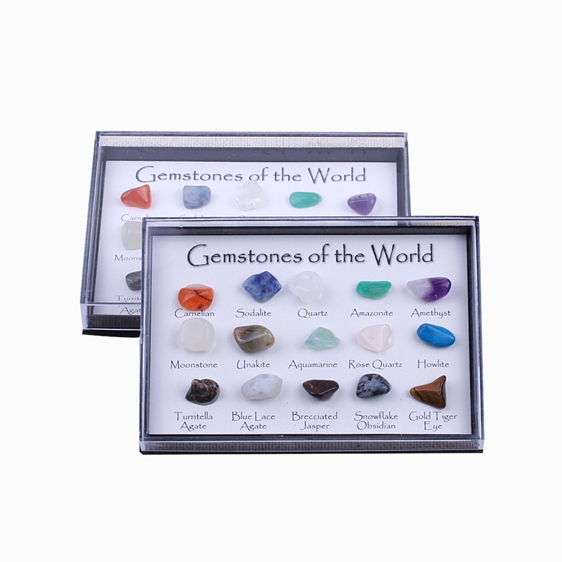 Natural Crystal Mineral Raw Stones Ore Specimens 15pcs/set