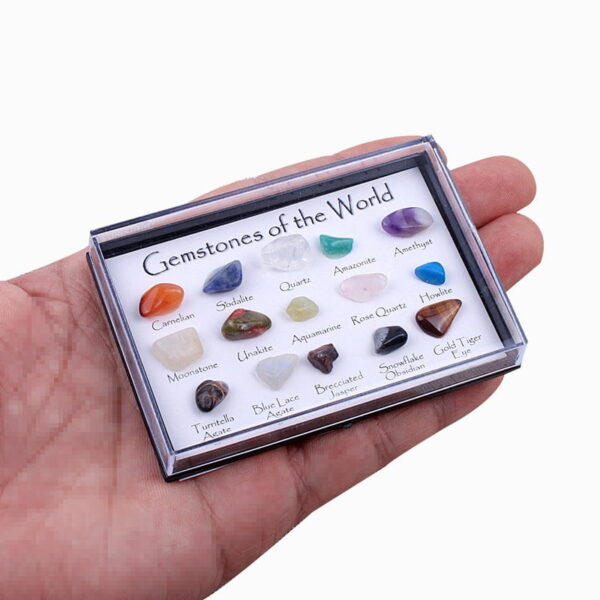 Natural Crystal Mineral Raw Stones Ore Specimens 15pcs/set