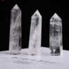 Natural White Crystal Raw Stone Single Pointed Hexagonal Prism