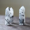 Natural Crystal Column Black Tourmaline Black Hair Crystal Tourmaline Column - Image 2