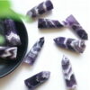 Natural Dream Amethyst Crystal Column Single Pointed Hexagonal Column Natural Raw Stone Ornament