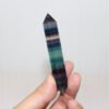 Natural Colorful Fluorite Double Pointed Crystal Column Fluorite Hexagonal Crystal Rough Stone