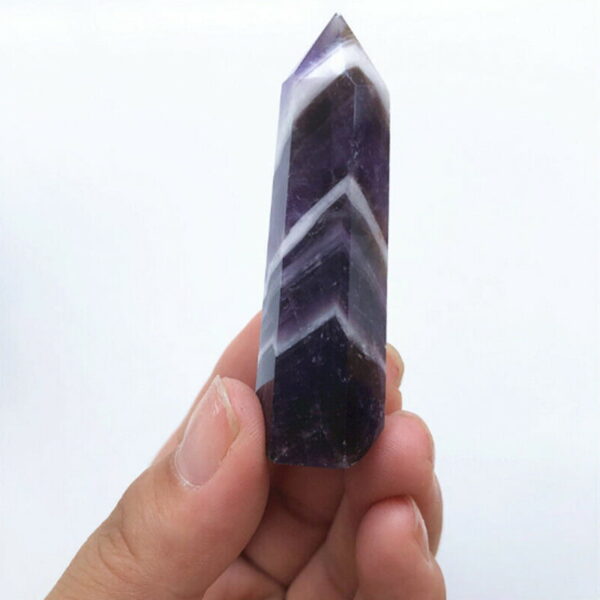 Natural Dream Amethyst Crystal Column Raw Stone