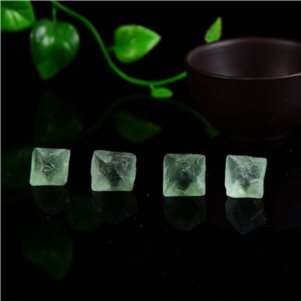 18589103176_2056819622 Natural Crystal Green Fluorite Octahedron Crystal Rough Stone