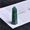 Natural Aventurine Crystal Rough Stone Polished Hexagonal Single-pointed Crystal Column Rough Stone