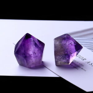 Natural Amethyst Hexagonal Prism Single Point Amethyst