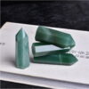 Natural Aventurine Crystal Rough Stone Polished Hexagonal Single-pointed Crystal Column Rough Stone