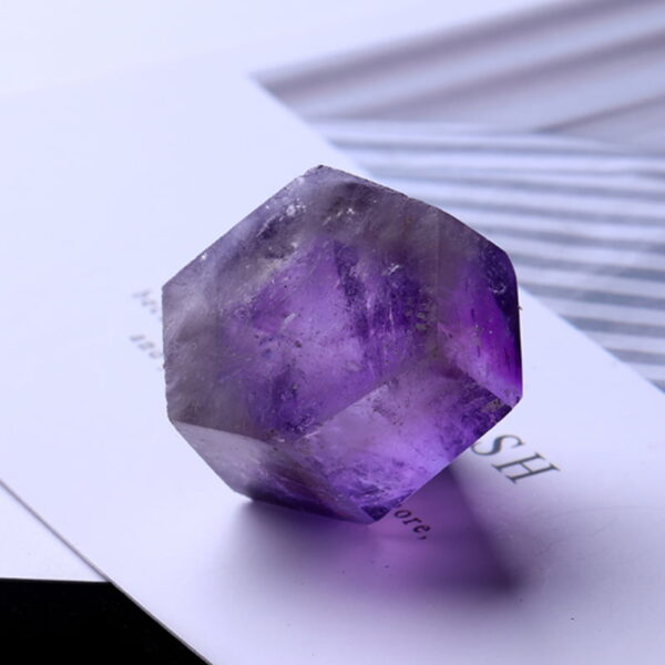 Natural Amethyst Hexagonal Prism Single Point Amethyst