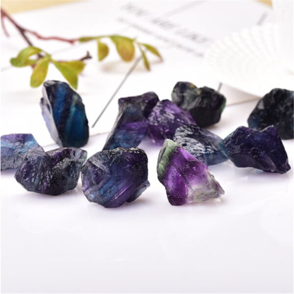Natural Colored Fluorite Rough Stone Colorful Fluorite Crystal Mineral Crystal