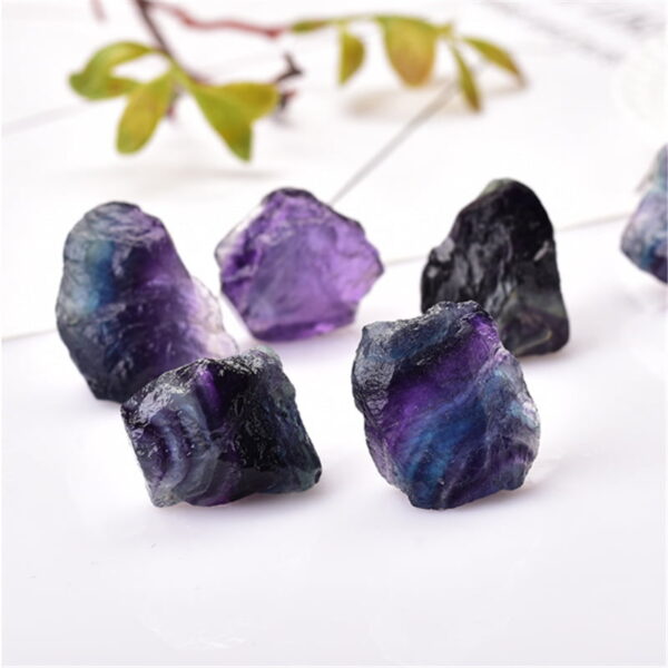 Natural Colored Fluorite Rough Stone Colorful Fluorite Crystal Mineral Crystal