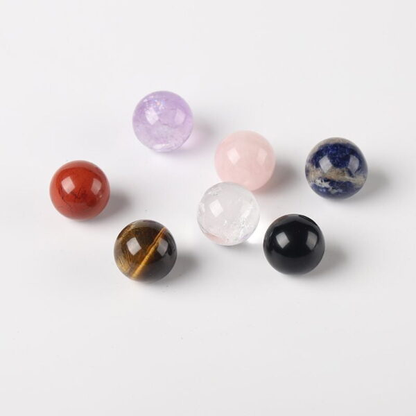 Natural Colorful Crystal Balls Set