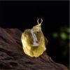 Natural Citrine Rough Stone Pendant