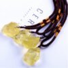 Natural Irregular Amethyst Pink Quartz Citrine White Crystal Rough Stone Pendant Necklace