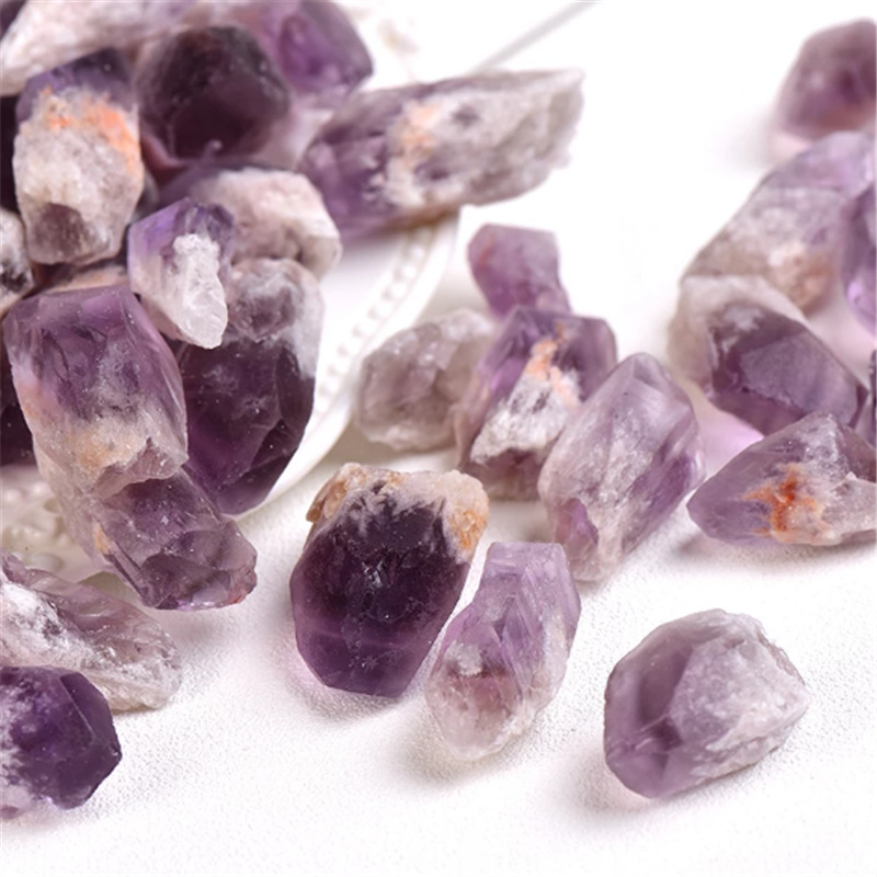 Natural Amethyst Rough Stone Crushed Stone Amethyst Cluster Rough Stone