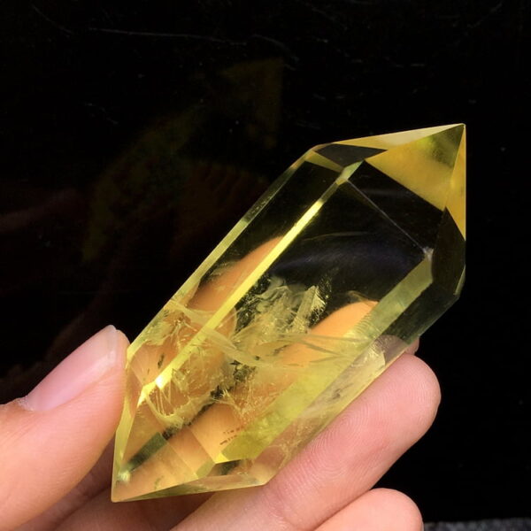 Natural Citrine Double Pointed Hexagonal Prism