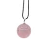 Natural Rose Crystal Round Ball Pendant Necklace - Image 5