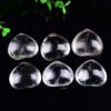 Natural Heart-shaped White Crystal Pendant Craft - Image 3