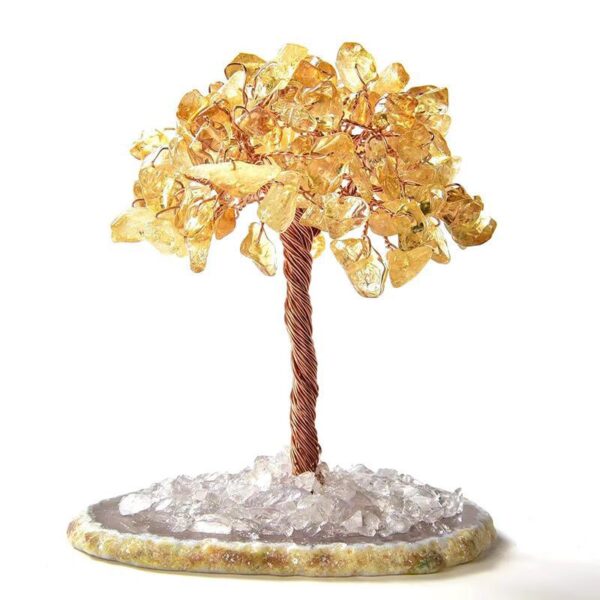 Natural Crystal Fortune Tree Money Tree Home Office Ornament