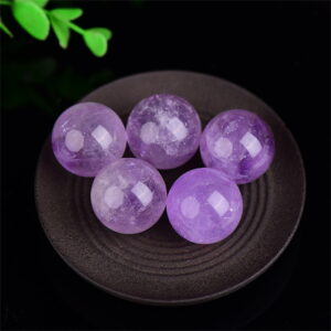 Natural Amethyst Ball Ornament