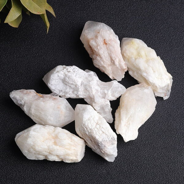 Natural White Crystal Cluster Raw Stone Mineral Ornament