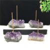 Natural Amethyst Block Incense Holder - Image 4