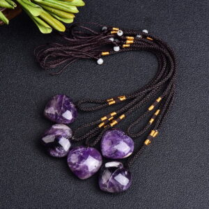 Natural Heart Shaped Amethyst Pendant Natural Heart Shaped Amethyst Pendant