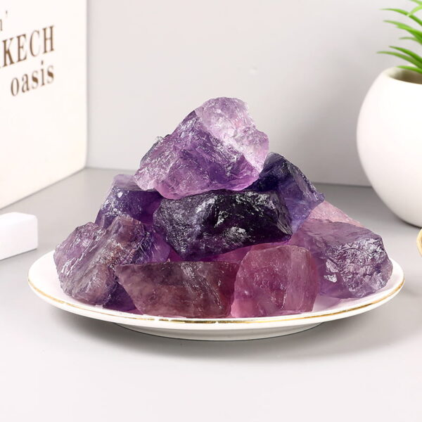 Natural Purple Sapphire Amethyst Rough Stone
