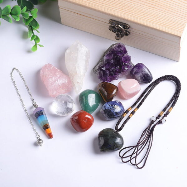 Natural Crystal Colorful Raw Stone Set