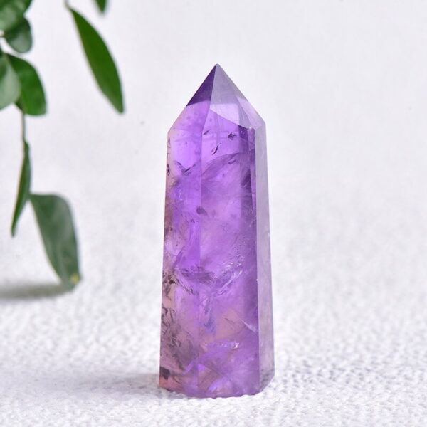 O1CN019AECWp1j2vSaYhwXv_!!2208437594491-0-cib Natural Amethyst Single Pointed Hexagonal Prism Amethyst Rough Stone Ornament