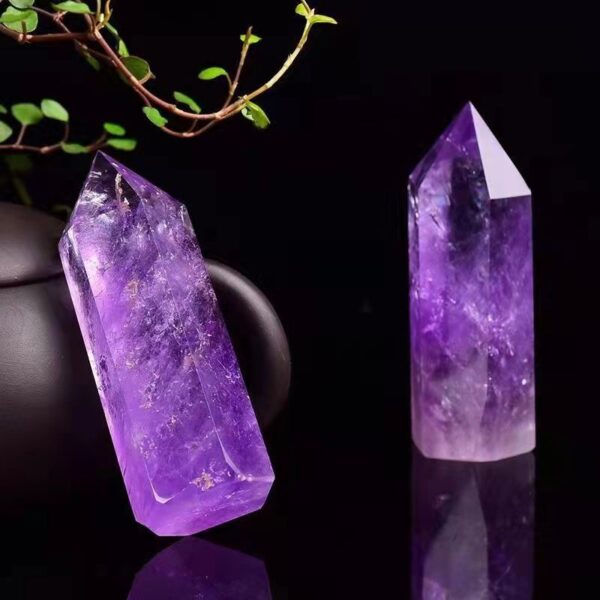 Amethyst Column Amethyst Rough Stone Amethyst Prism