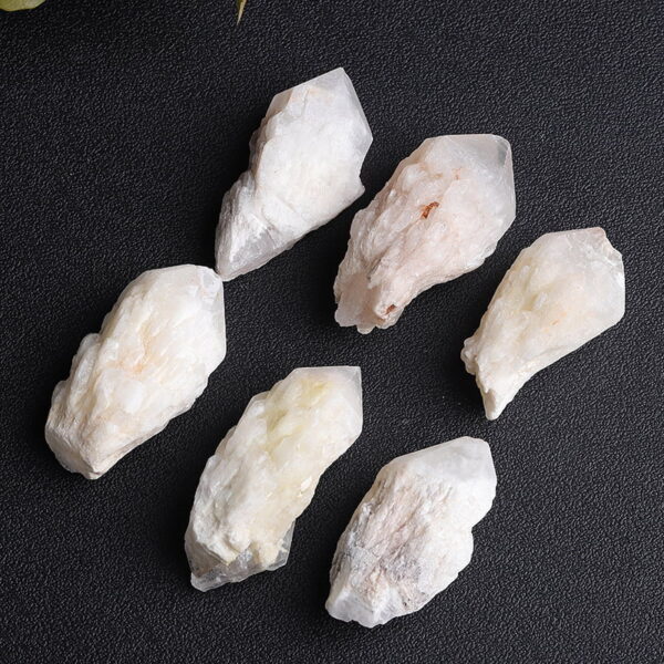 Natural White Crystal Cluster Raw Stone Mineral Ornament
