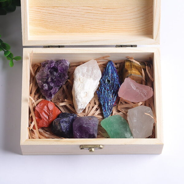 O1CN01Cx68aL1j2vTsXObCO_!!2208437594491-0-cib Natural Crystal Amethyst Colorful Gemstone Ore Raw Stone Box Set