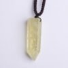 Natural Citrine Hexagonal Prism Raw Stone Pendant Necklace - Image 5