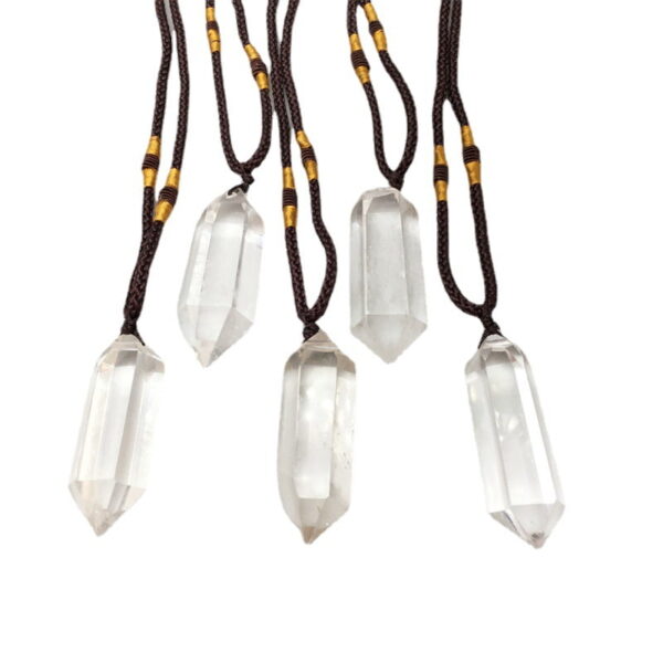O1CN01HQcJD51Bs2jvpAAcM_!!0-0-cib Natural White Crystal Double Pointed Crystal Column Pendant Necklace