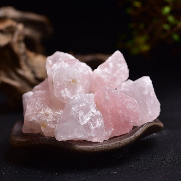 Natural Rose Quartz Stone Aromatherapy Crystal Diffuser Stone