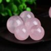 Natural Pink Crystal Round Ball Ornament 3-8cm - Image 3