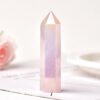 Natural Pink Crystal Electroplating Color Single Pointed Hexagonal Column - Image 3