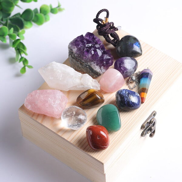 Natural Crystal Colorful Raw Stone Set