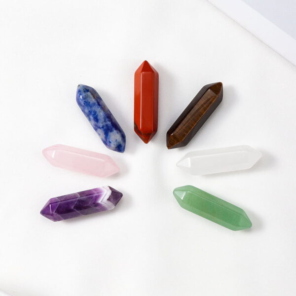 Natural Crystal Hexagonal Column Colorful Crystal Rough Stone Set Irregular Crystal Ore Specimen Natural Crystal Hexagonal Column Colorful Crystal Rough Stone Set Irregular Crystal Ore Specimen