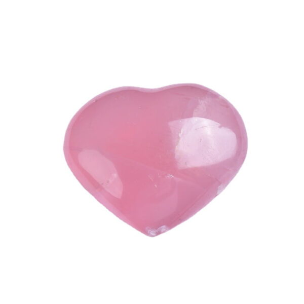 Natural Pink Crystal Love-heart Shape Pink Crystal