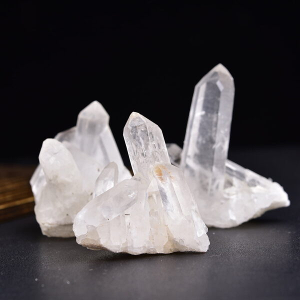 Natural White Crystal Cluster Ornament Raw Stone Cluster