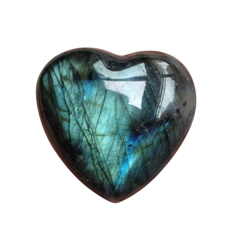Natural Moonstone Rough Stone Heart Shaped Stone