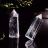 White Crystal Single Pointed Prism White Crystal Column White Crystal Hexagonal Prism White Crystal Single Pointed Prism White Crystal Column White Crystal Hexagonal Prism